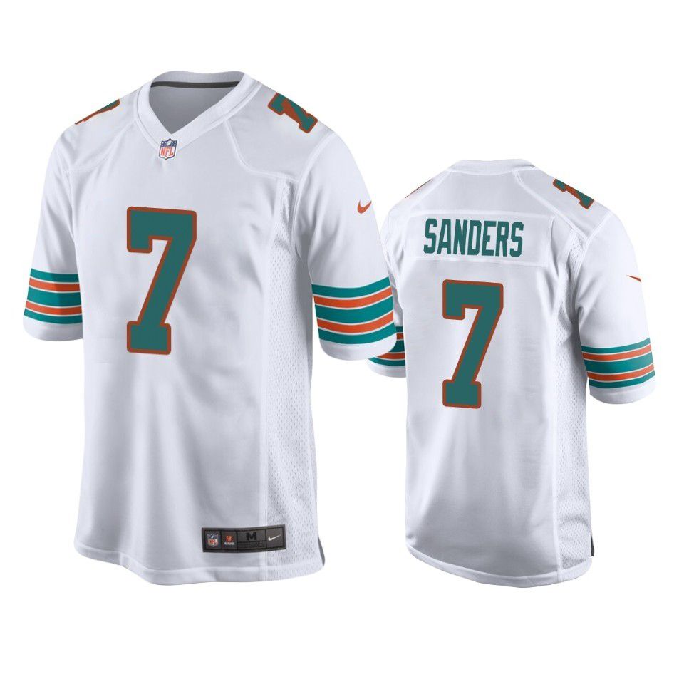 Men Miami Dolphins #7 Jason Sanders Nike White Game NFL Jersey->miami dolphins->NFL Jersey